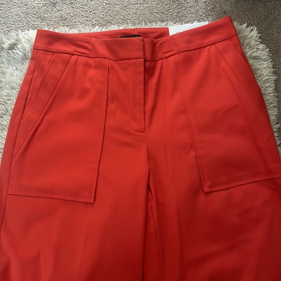 NWT Ann Taylor Factory size 4 the wide leg crop in orange - Picture 2 of 5